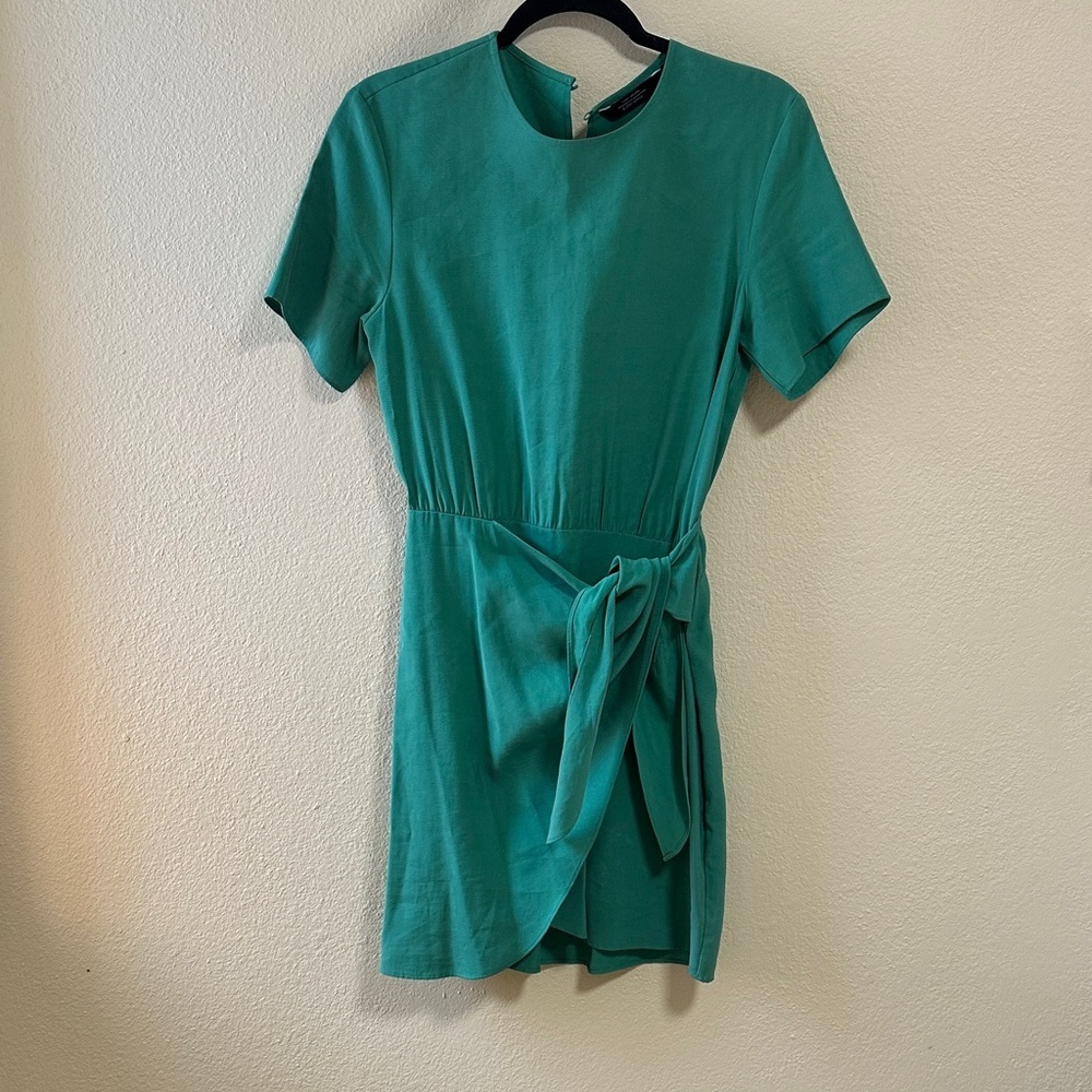 NWT Paris Atelier & Other Stories Wrap Crew Neck Short Sleeve Dress Size 4